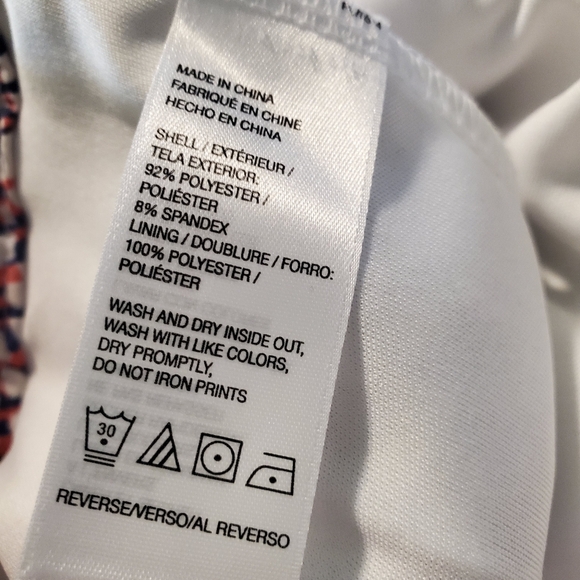 NWT IZOD Golf Skort Size 16 Pink White Blue Athlesuire Retail $68.00 - Picture 9 of 9